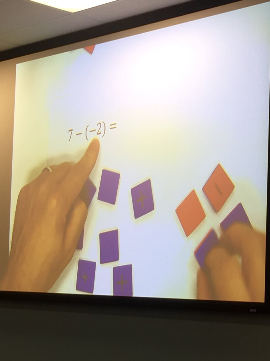 karenbrady98's tweet photo. Great end to CRA week today! Integers this morning. Explicit sequence from concrete to representation to abstract. @JustAskJared @pattanupdates #ptnmath #CRAweek #workworthdoing https://t.co/wgdo8ysmqH
