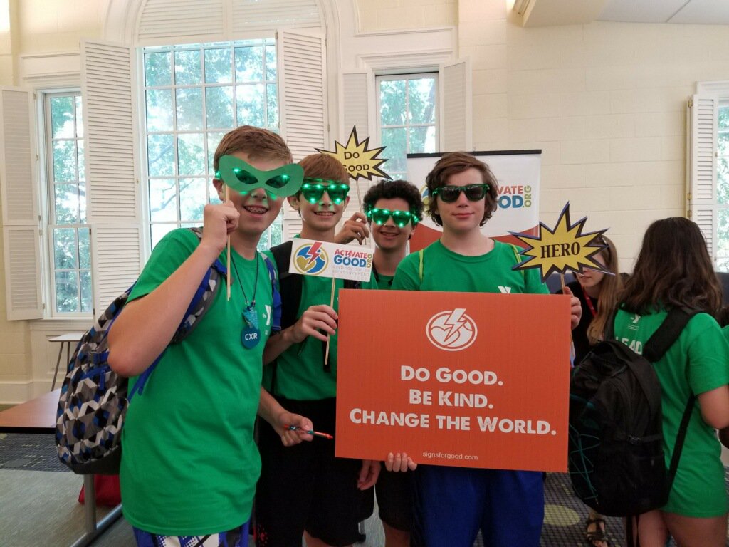 Thanks to the <a href="/YMCATriangle/">YMCA of the Triangle</a> for having @ActivateGood at the Lightner Y Achievers College Day yesterday to talk about #volunteering in the #NCTriangle! You can see, they have some real #Superheroes on their hands. #Activateteens &amp; #Signsforgood @ activategood.org!