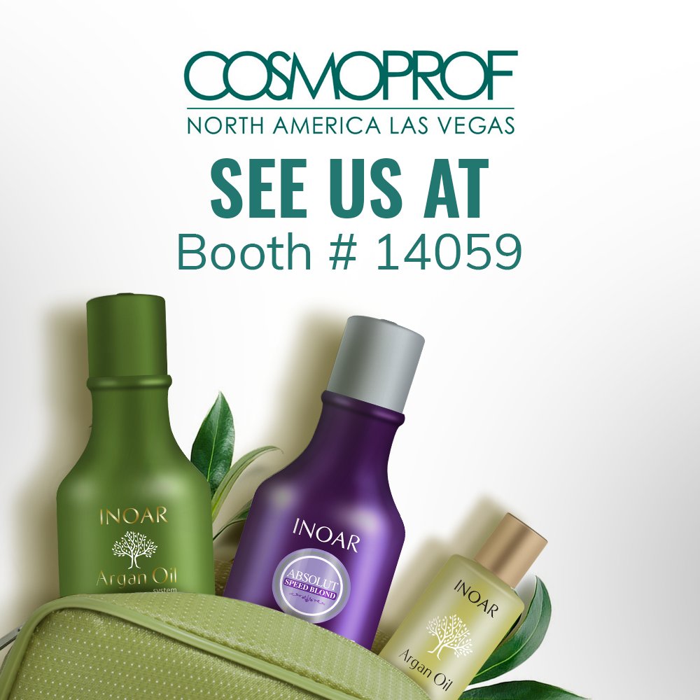 INOAR_US's tweet photo. Come visit us @cosmoprofna #Cosmoprof #LasVegas #Inoar #Beauty https://t.co/x3FaGPNSdL