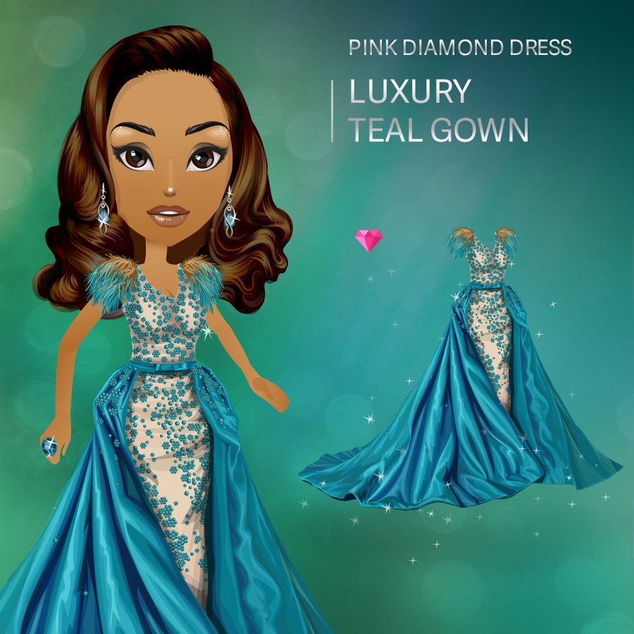 mallworldgame's tweet photo. he newest PDD combines classic style with modern accents! Enjoy Luxury Teal Gown!

#mallworld #dressup #gown #gowninspiration #gorgeous #style #majestic #girls #models #modeling #outfits #princess #look #lady #gown #promdress #elegant #elegance #fashion #fashionista #beauty https://t.co/apAKZtwT6o