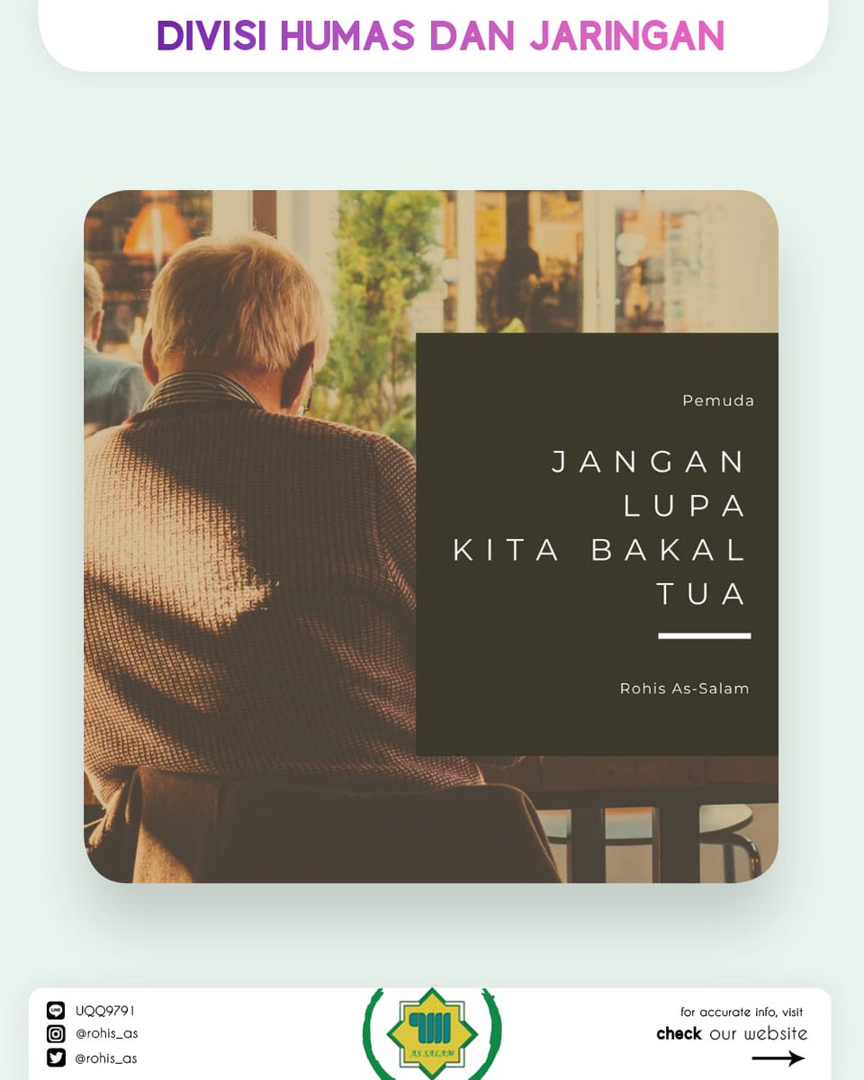 Usia akan ditanya &amp; diminta pertanggung jwban utk apa dihabiskan. Masa muda trmsk dlm usia, akan tetapi selanjut'a, masa muda kmbli ditanyakan &amp; diminta pertanggung jwban scr khusus. Oleh karena itu masa muda ini prlu benar2 diperhatikan, terlebih pemuda adalah generasi penerus.