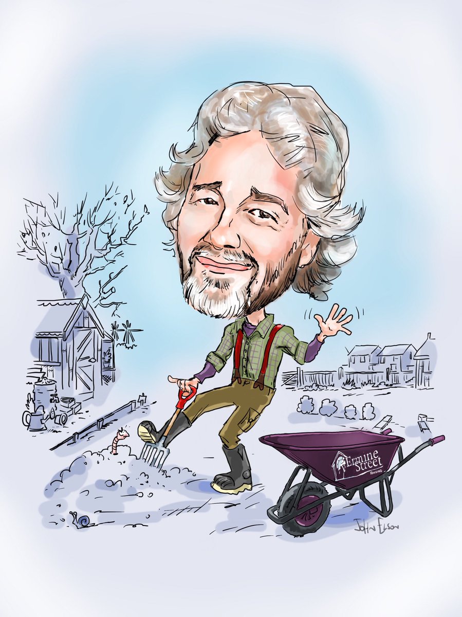 End of an era at <a href="/SouthCambs/">South Cambridgeshire District Council</a> today as <a href="/SSteveshams/">Stephen Hills 🇵🇸🍉</a> director of housing, departs for pastures new. Fond and emotional farewells , with a caricature by <a href="/JohnElsonArtist/">John Elson</a>  and loads of wonderful gifts @theoctwitch <a href="/martynhilliam/">Martyn Hilliam</a> <a href="/HeatherbellWood/">Heather Wood</a> <a href="/gill_anderton/">Gill Anderton</a> <a href="/LouMouldy/">Louise Moulding</a> <a href="/Geoffers70/">Geoff Clark</a>