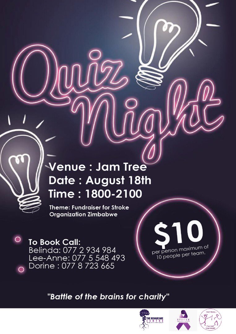 strokezim's tweet photo. @Wellnescript @MutetwaReggie @healthtimeszim @RehabcareCentre @tatendamashanda @zimphysios @blessedbels @LeeAnneHall16 @HeyTsitsi @MoHCCZim Join us for a fun evening https://t.co/2mMEuIvSbi