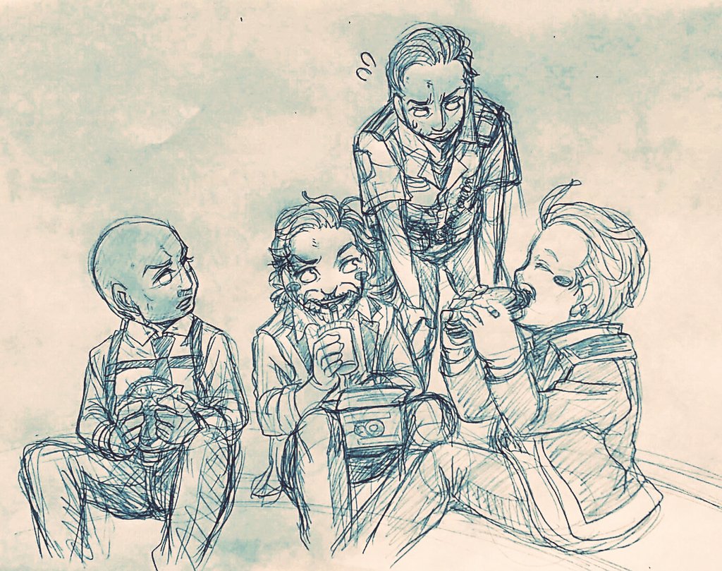 hazukihayato's tweet photo. デトロイト市警。
制服ギャビン見て滾って衝動描き。季節感ガン無視だけど気にしたら負けだと思いますヾ(⌒(ノ'ω')ノ
#DetroitBecomeHuman #GavinReed #Hank #BenCollins #JeffreyFowler https://t.co/qTz7caQSBq