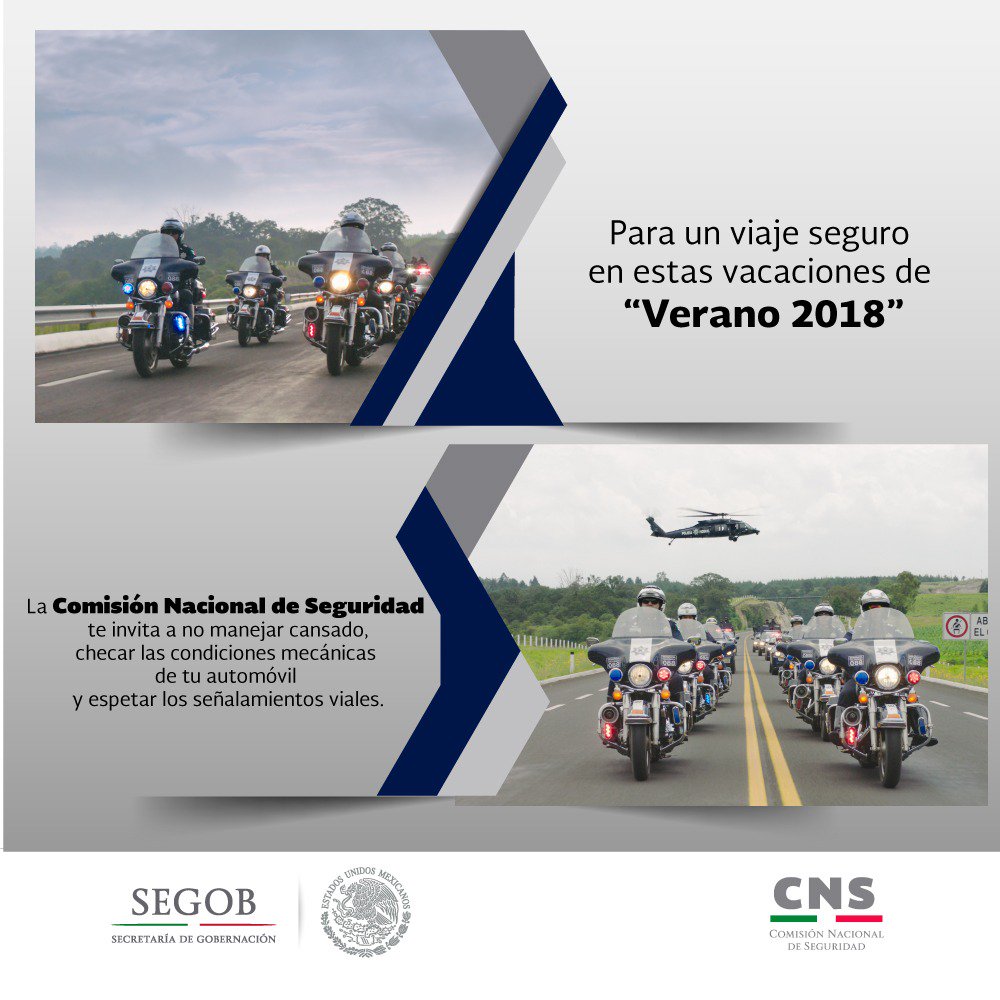 SEGOB_mx's tweet photo. ¿Ya de vacaciones? Recuerda que en pavimento mojado, requieres de una mayor distancia para frenar a tiempo. Respetar los límites, te hacen un
#ConductorConEstrella
Desde hace 90 años, te acompañamos en los caminos de México. #PF90Aniversario @PoliciaFedMx https://t.co/HPsTS3xpka