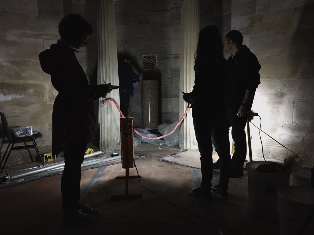 alistair_fenn's tweet image. We’ve had the opportunity to get access to some interesting places as part of #ProjectReveal but working in the still under renovation #BurnsMonument is definitely one of the best #probablyshouldhavehadhardhats

@Rachel_With_AnE 
@AliceMaraner 
@NTSCollections
@RobertBurnsNTS
