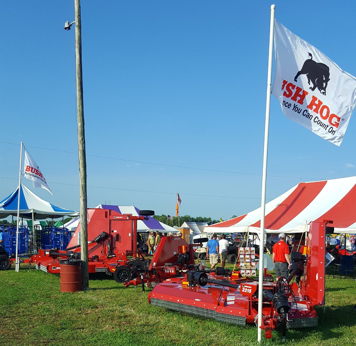 BushHogLLC's tweet photo. If you are in the Pittsburg, Kansas area, stop by and see Bush Hog at the Four State Farm Show! We will be here through Sunday! #bushhog #fourstatefarmshow https://t.co/Q5HkiT7FPL