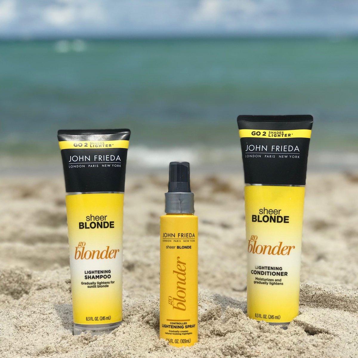 Blonder, beachier, better. Make sure your locks are summer ready with our Sheer Blonde Go Blonder Collection.