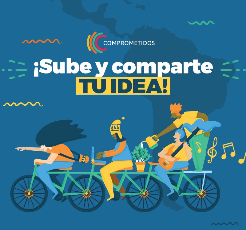 PNUDArgentina's tweet photo. ¡Todxs podemos ser agentes de cambio y tú también puedes ser parte del desafío de #Comprometidos! 

¿Qué estás esperando? Si eres un/a joven de Latinoamérica o el Caribe entre 18 y 29 años y quieres transformar tu entorno ingresa en https://t.co/DTqQjPsKhK y sube tu idea💡

#ODS https://t.co/bhaVpnWDFB