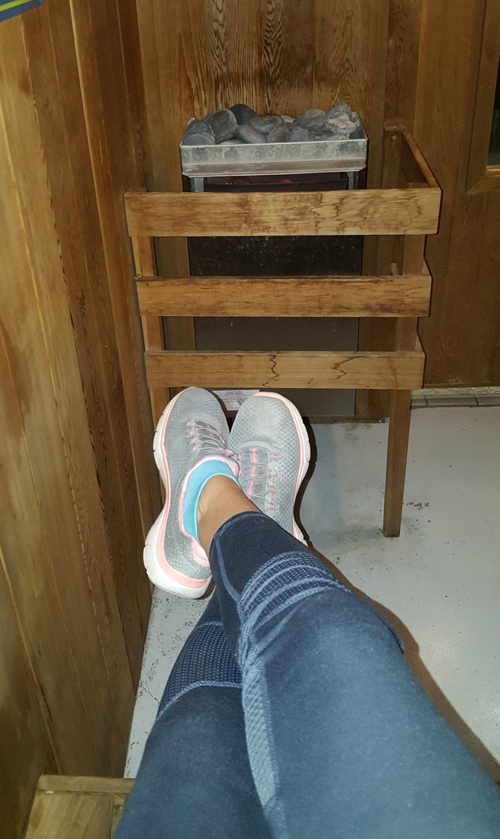 #FridayFeeling Sweating it out in the sauna! #Friyay