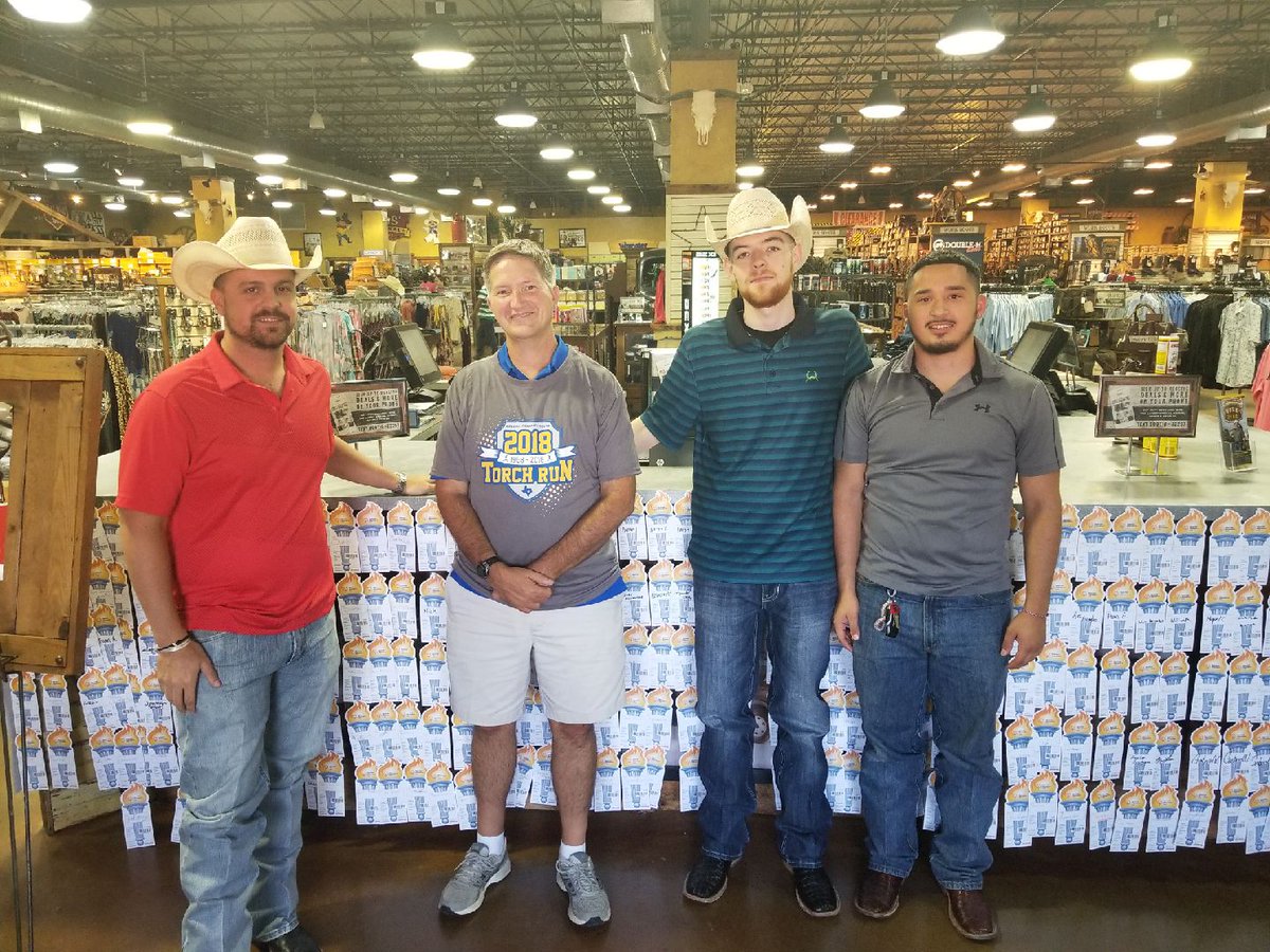 10 more days to stop by your participating Cavender's store and donate a torch card to support our Special Olympics Athletes, such as Jim Myers who stopped by the Mesquite Cavender's location. Thank you! ow.ly/k6Vu30l2Qry