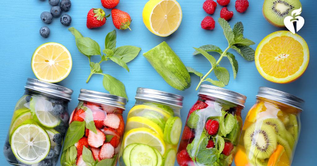 American_Heart's tweet image. Infusing your water with fruit is a tasty way to stay hydrated during a summer workout. The combinations are endless, but here are 12 ways to #AddColor to your average H2O: spr.ly/6012DqKOK