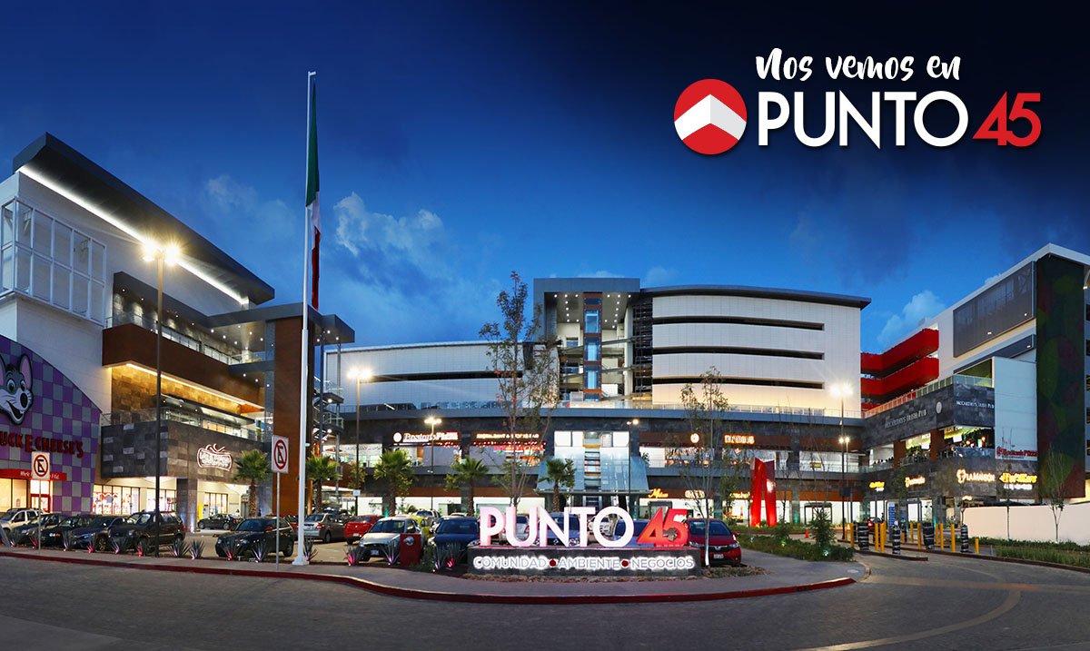Punto45Ags's tweet photo. En PUNTO 45🔴 se reúne solo lo mejor de #Aguascalientes . Exquisitos #restaurantes 🍝, #bares🍸,tiendas de #moda💃, #accesorios y todo lo que buscas para #divertirte y sentirte bien👩‍❤️‍👨. Este #FinDeSemana ... Nos vemos en #punto45ags https://t.co/vkki2rj86t
