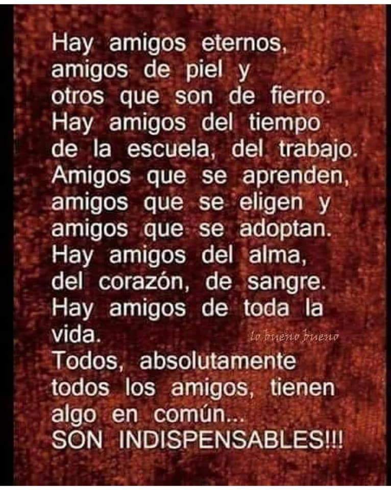 Feliz día a todos mis verdaderos amigos!! No le digas feliz día del amigo a Cualquier CONOCIDO