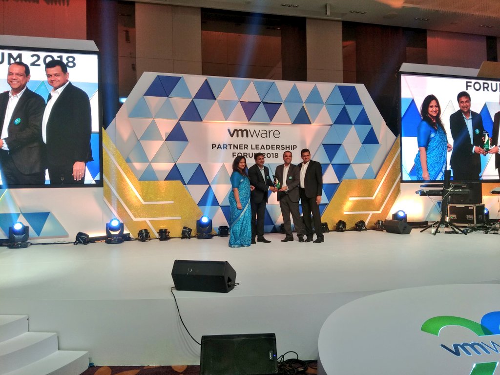 VMwareIN's tweet photo. And award for Partner of the Year, end-user-comouting, goes to.... any guesses? Yes, for the second time in a row, Galaxy Automation Pvt. Ltd.!! Congratulations to the winner! #VMwarePLFIndia #BuildingTheFutureTogether https://t.co/nz7KsTvn2n