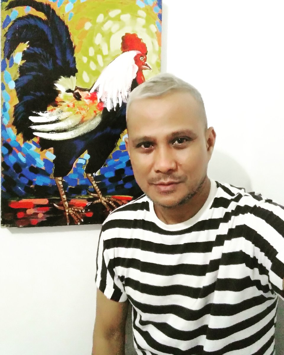 BangWawi's tweet photo. SINGLE IN STYLE
ROOSTER &amp; STRIPE

skinny again

#embrannawawi #selfie #selfietimer #thatisme #spunky #skinny #newlook #grayhair #greyhair #ashes #stripes #stripe #rooster #roosterpop https://t.co/7toXU8F2yo