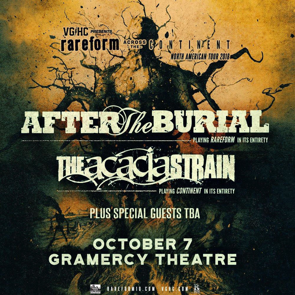 If you haven't heard, metalcore monster <a href="/aftertheburial/">After The Burial</a> will be taking over <a href="/GramercyTheatre/">Gramercy Theatre</a> on 10/07! With support from <a href="/theacaciastrain/">The Acacia Strain</a>, this is going to be one WILD show! We are super stoked for this head banger! Get your tix now!
livemu.sc/2LsHq3s