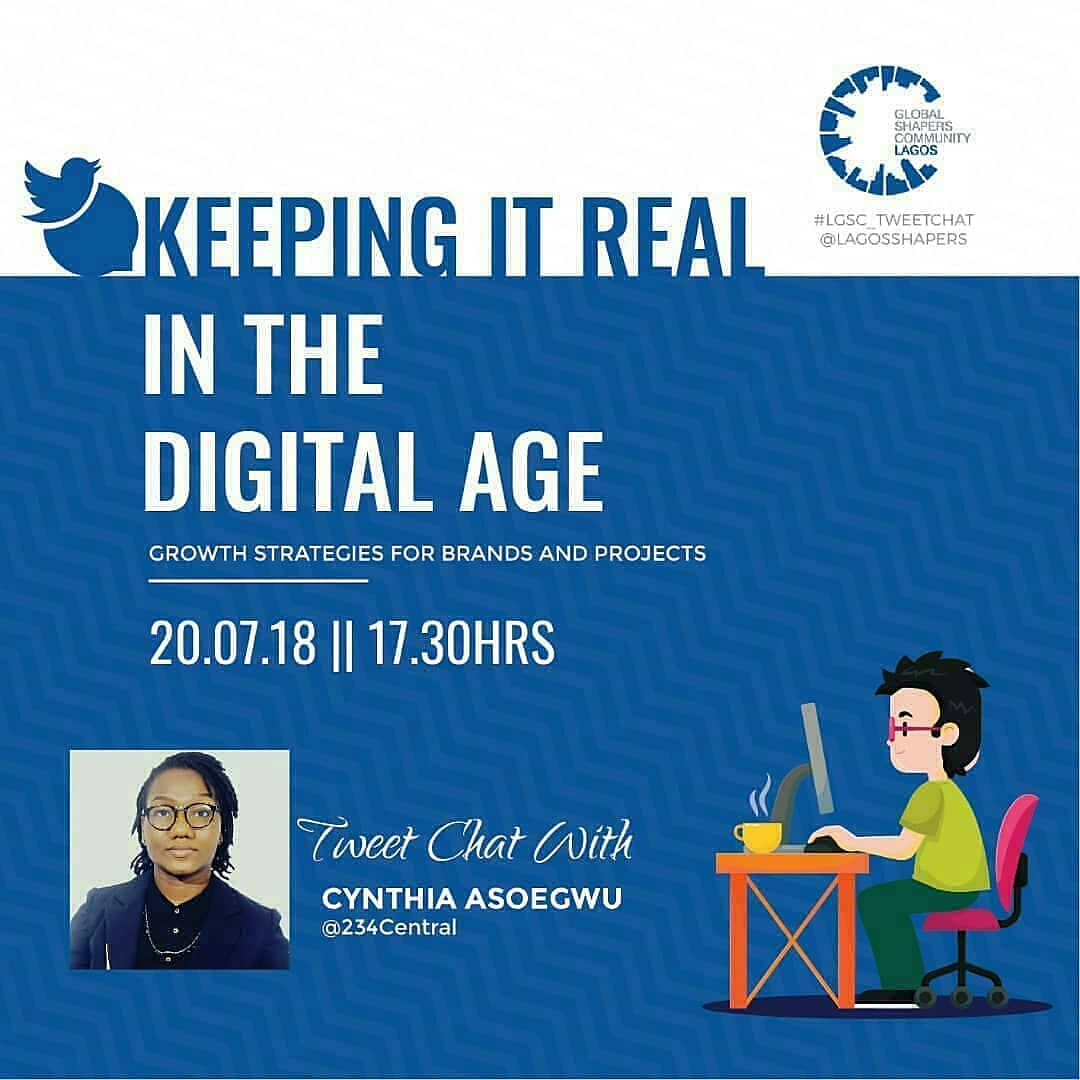 234central's tweet photo. Join us in the #LGSC_TweetChat with @LagosShapers as we discuss the opportunities of the Digital Economy aka 4th Industrial Revolution.

#4IR #Technology #DigitalAge #WEForum #LagosShapers #WorldEconomicForum #Entrepreneurship #Development #digitaleconomy #business  #strategy https://t.co/gIendcjOB5