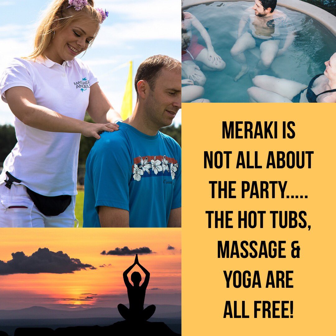 At Meraki Festival Massages are free!!!!  #festivals #spa #magic
