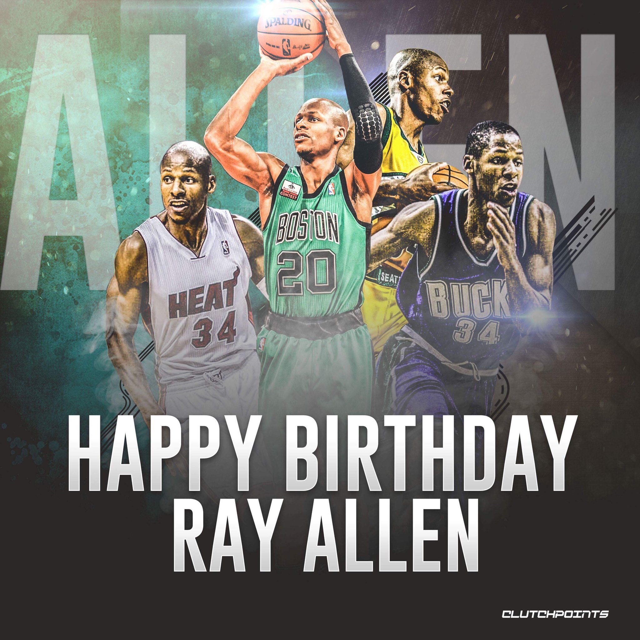 Happy Birthday to Ray Allen, who turns 43 today!  