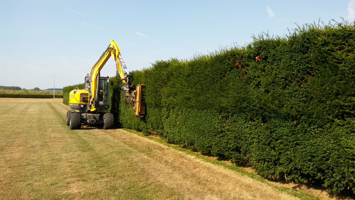Weer strakke hagen gemaakt in Lelystad nog steeds druk met twee machines