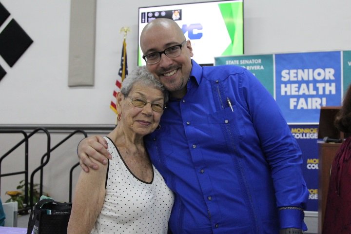 NYSenatorRivera's tweet photo. Fantastic time hosting our 5th annual #SeniorHealthFair at @monroe_college! More than 200 seniors joined @Vpichardo86 & I to enjoy a summer afternoon filled w/free health screenings, a delicious meal & great entertainment! Looking fwd to next year's celebration! https://t.co/QBdOXTC1Qe