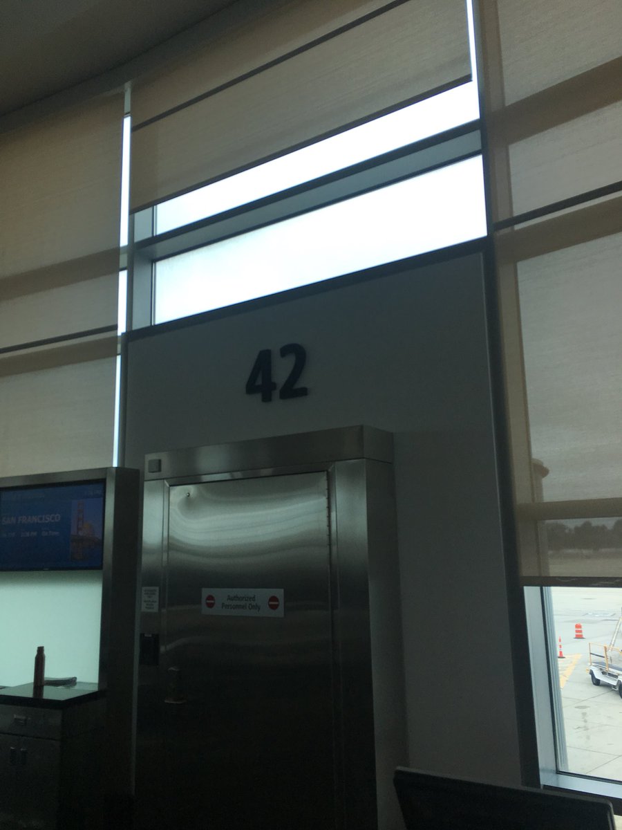 And here's the gate number for our journey from San Diego to Berlin 🇩🇪. Coincidence? I THINK NOT!