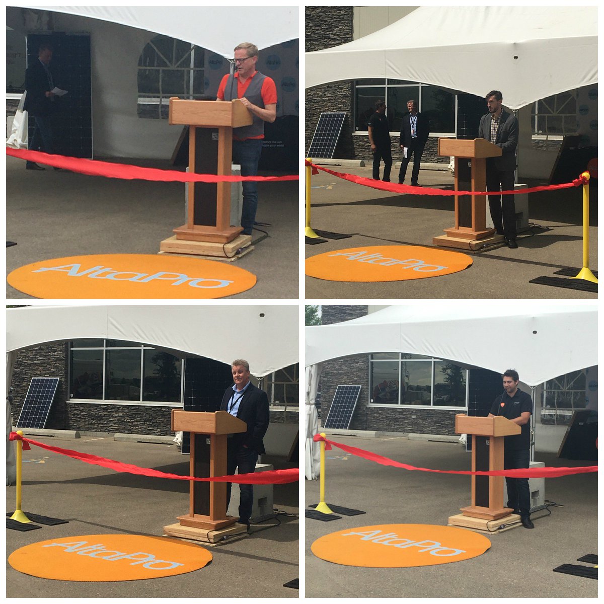 AltaProElectric's tweet photo. Amazing day at AltaPro as we introduced our Net Zero building thank you to everyone who came out to support us and our guest speakers @davideggenAB Mark Huot @efficiencyAB Jason Atkinson, Director of Operations @ENMAXenergy #wearesolar #capturethesun #Energizeyourworld #Altasolar https://t.co/P0wNEuwIgp