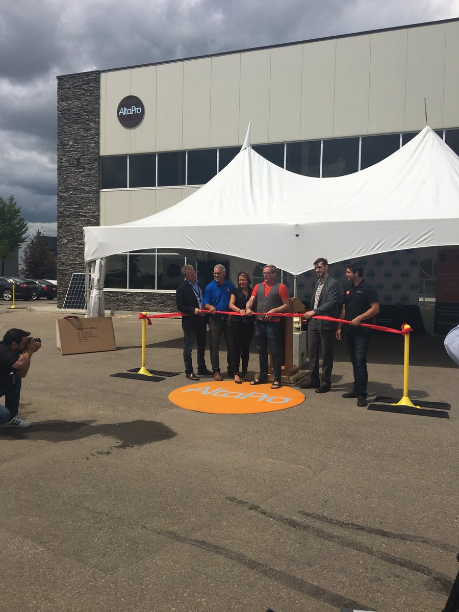 Amazing day at AltaPro as we introduced our Net Zero building thank you to everyone who came out to support us and our guest speakers <a href="/davideggenAB/">David Eggen</a> Mark Huot @efficiencyAB Jason Atkinson, Director of Operations <a href="/ENMAXenergy/">ENMAX Energy</a> #wearesolar #capturethesun #Energizeyourworld #Altasolar