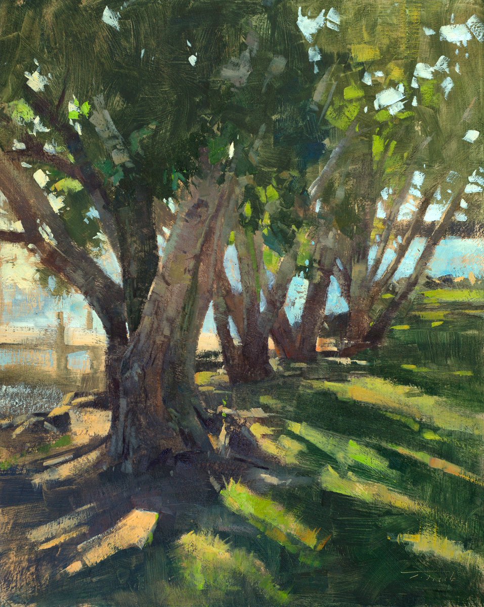 pleinairstream's tweet photo. @psaundersart's "Along the Choptank" (oil on linen, 16"x20"), painted for @pleinaireaston. Available this evening at the #CollectorsPreviewParty at @art @AAMEaston.

#patricksaunders #patricksaundersfinearts #pleinairstreaming #saundersfinearts #pae2018 #pleinaireaston #pleinair https://t.co/ixN4mNoPhy
