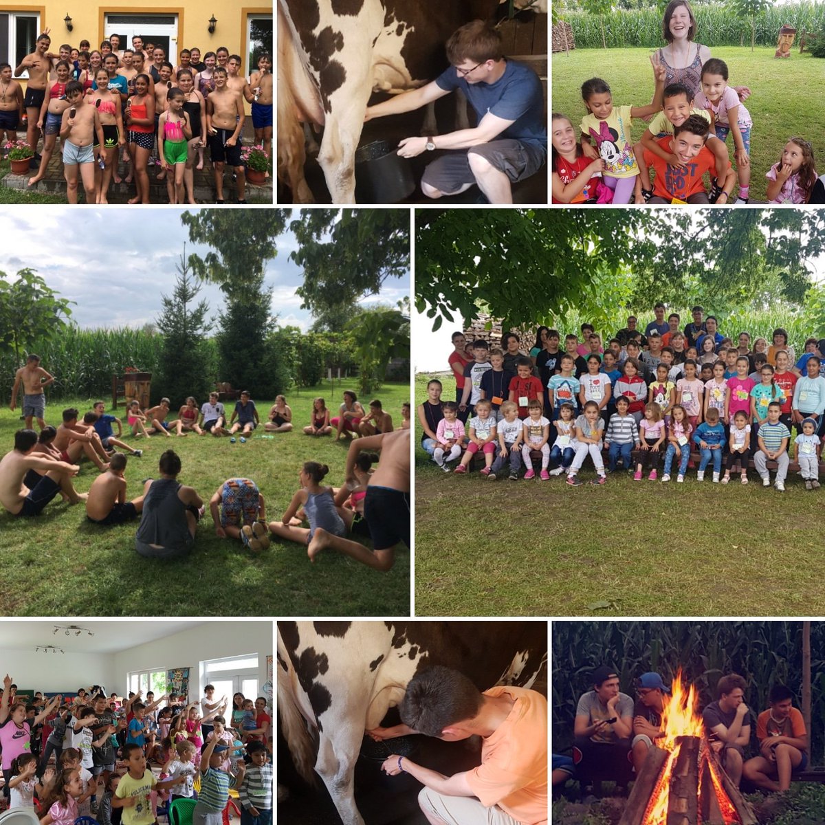 JustAlex_01's tweet photo. Today has been a very busy day, final day of kids club, water fight, milking a cow and songs by a campfire #AbandonOrdinary https://t.co/q0TIgxYdds