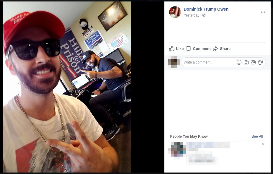 Nazi Proud Boy Dominick Owen was Joey Gibson's right-hand-man in the latter portion of 2017  https://rosecityantifa.org/articles/pb-2/#dominick-alexander-owen