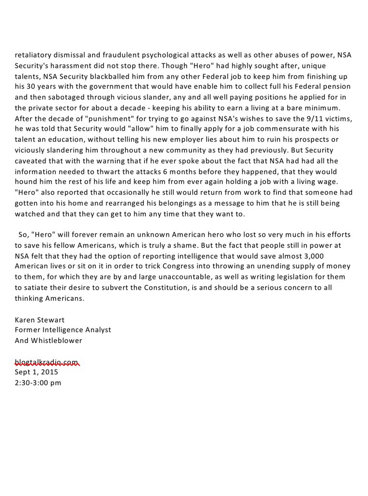karen_kams56's tweet photo. Why #Tallahassee #FBI #FDLE #FusionCenter #Infragard #RedneckRetards were REALLY told to try to murder me #NSA #PlotToKillNSAwhistleblower #sexscandal and #911coverup The 1st was written by my supervisor in response to my work credit being stolen to promote the office slut, Rita. https://t.co/rYa761WldL