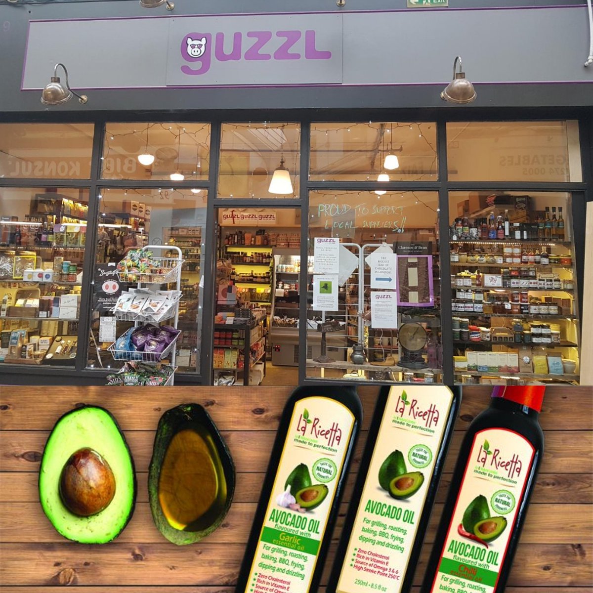 enaturalltd's tweet photo. We will be #sampling our La Ricetta Avocado Oils tomorrow #saturday 21st July from 12pm-3pm #guzzlclub in #brixtonvillage #coldharbourlane come down to try our #avolicious #avocado🥑 oils. #freetasting #brixton #weekend #foodielife #vegan #healthyeatinghabits #marketvillage https://t.co/puwSkZhZl2