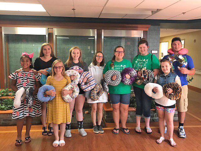 We want to thank the Super Sewing Circle, Second Generation 4-H club for their generous donation of neck pillows to SOMC Hospice! Their donation is greatly appreciated by our staff, patients and their families.