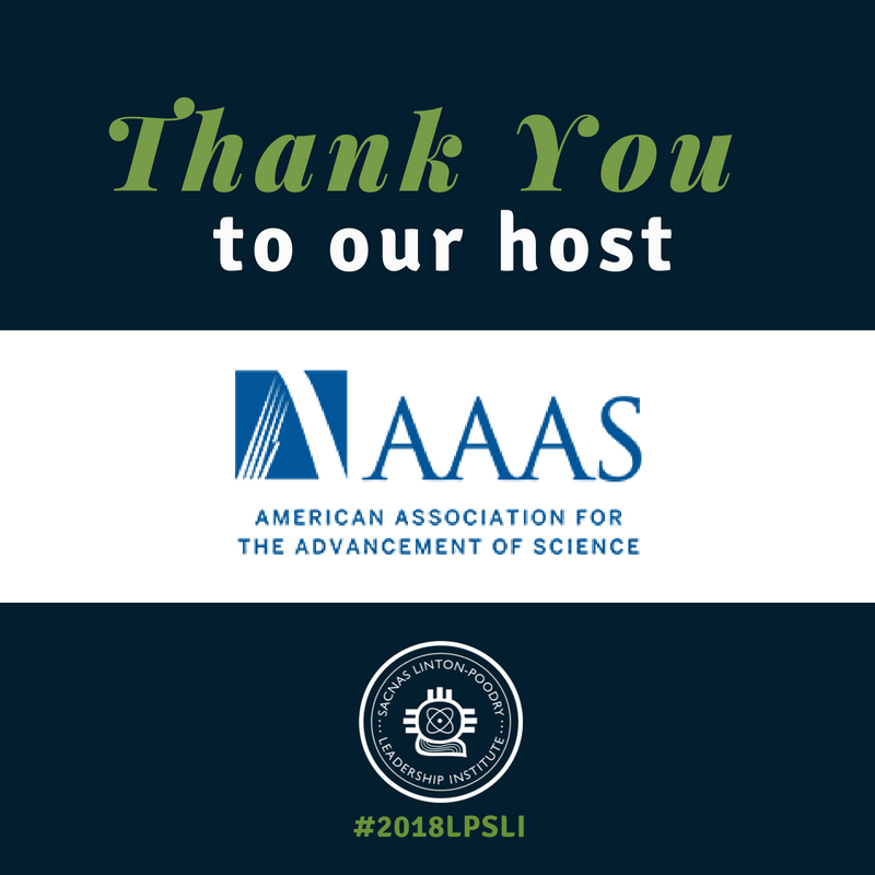 SACNAS's tweet photo. Thank you to our #2018LPSLI host: @AAAS. Through your support, today we'll have a brand new cohort of 30 diverse #STEM leaders that are a #ForceForScience, #TrueDiversity & inclusion in STEM, and a better tomorrow. https://t.co/QzYMaMJghX