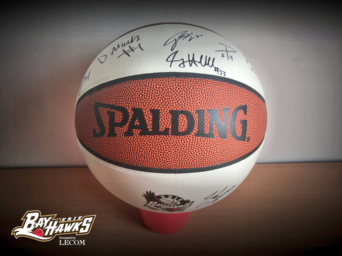 ErieBayHawks's tweet image. Guess what? It’s #FreebieFriday time! 🙌

RT &amp;amp; FAV this tweet for your chance to win a full-team autographed basketball, PLUS 2️⃣ free entries to the @1LECOM 5K happening on Aug. 11!

Be sure to hit us up with a follow &amp;amp; give our new head coach @CoachNGillespie a follow too 😉