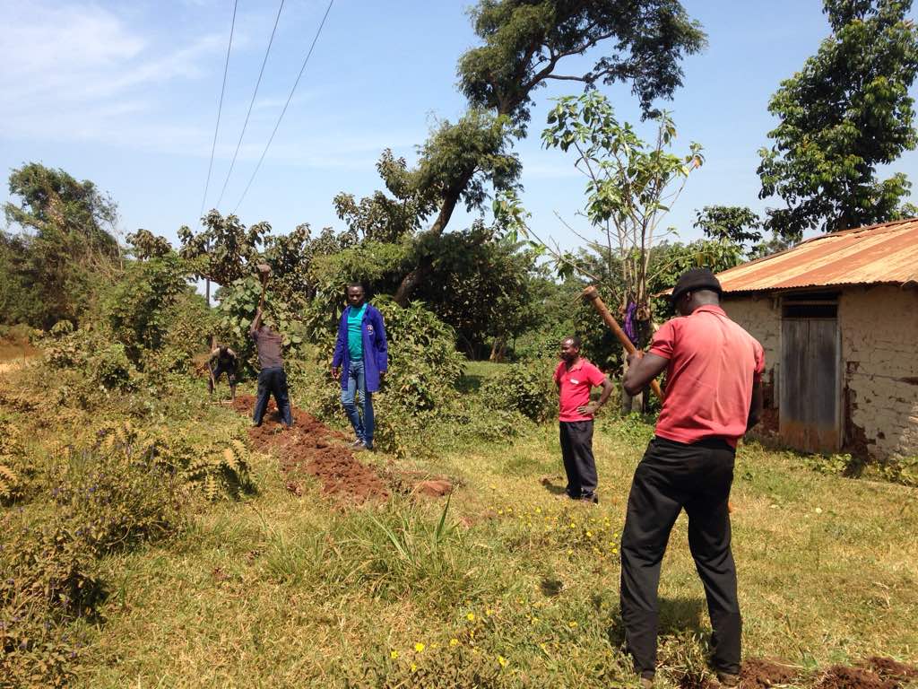 UmbrellasWatsan's tweet photo. The team from mwUws inspected  the ongoing trench excavations for extension works and new connections of piped water supply system in Kyarusozi _Kyenjojo district @min_waterUg @DominicKavutse @Parliament_Ug @Water4PeopleUG @UgandaMediaCent @walkers_uganda @HonKibuule @alfayole https://t.co/8Q6AsIrobD