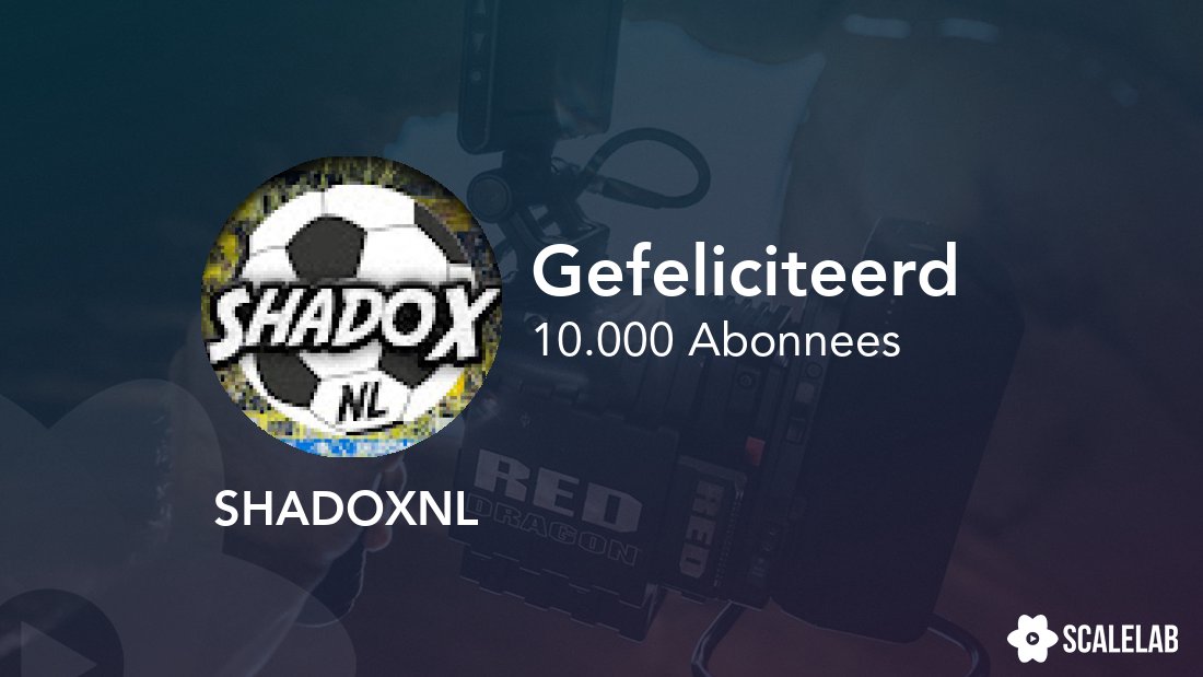 We zijn enorm trots op @shadoxnl, die de magische grens van 10.000 abonnees heeft bereikt! Gefeliciteerd, Wessel!