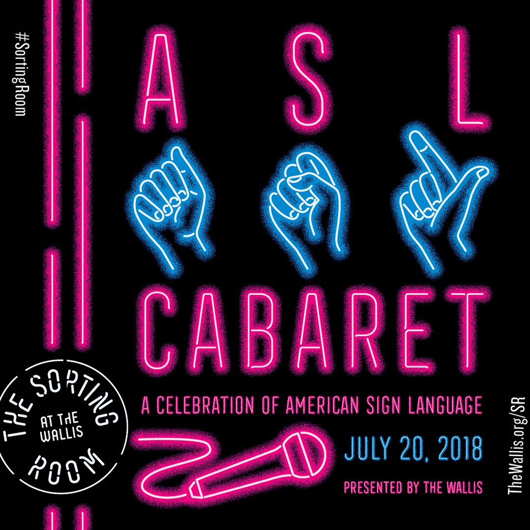 TheWallisBH's tweet photo. Celebrate American Sign Language tonight at The Wallis with @CastilleJoshua from The Wallis & @DeafWest Tony-nominated revival of Spring Awakening! Enjoy a night of show tunes, hip-hop, comedy and more in both English & ASL. Tickets: https://t.co/IA2rEo6eEQ #SortingRoom https://t.co/GlVhOl0Yl3
