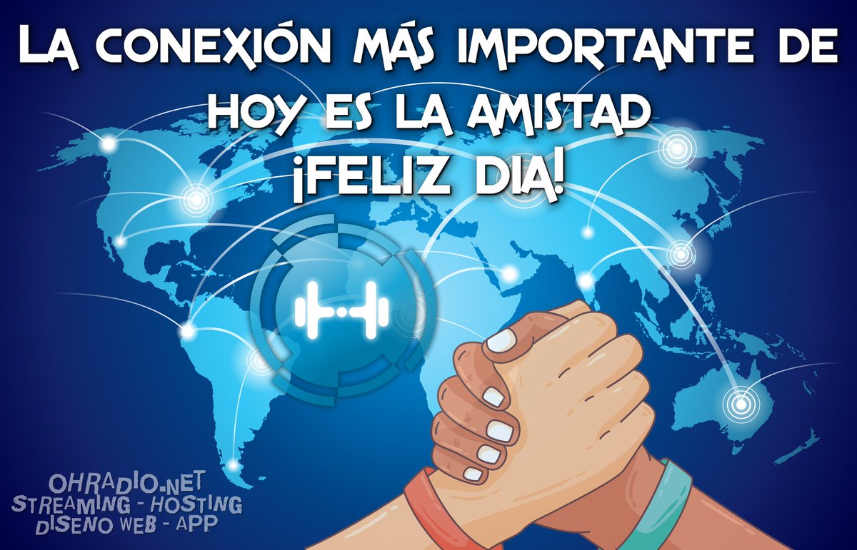 exeroestudios's tweet photo. La conexión más importante de hoy, es la Amistad. Feliz Día. #ohradio #diadelamigo #amigo #amistad https://t.co/rD7MzZLOpZ