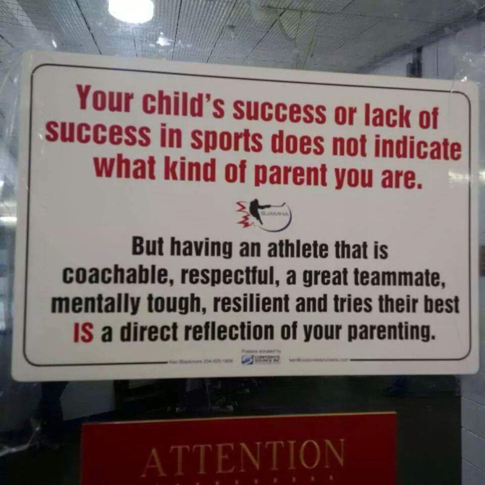 We think this sign should be in every rink! #hockey #sport #parents #respect respectinsport.com