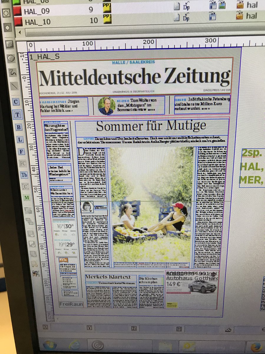 Die Seite 1 von <a href="/mzwebde/">mz-web.de</a> ist fertig: Ein Plädoyer in der Wochenendausgabe für diesen Wahnsinns-#Sommer in <a href="/sachsenanhalt/">Sachsen-Anhalt</a> von <a href="/agalisch/">Anika Berger</a> #MitteldeutscheZeitung Schönes Wochende, lieber Follower☀️