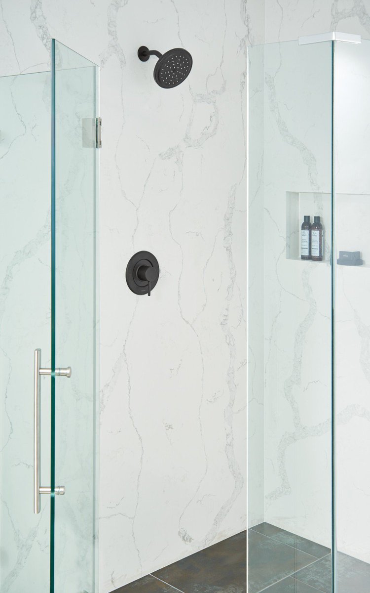 ShapedByWater's tweet photo. The Moen Align Matte Black Posi-Temp Tub/Shower faucet maintains water temperature control in the shower for a consistent start to your day. What lies ahead is totally up to you. #Ottawa #bathroomdesign https://t.co/5s3RqsaR7v