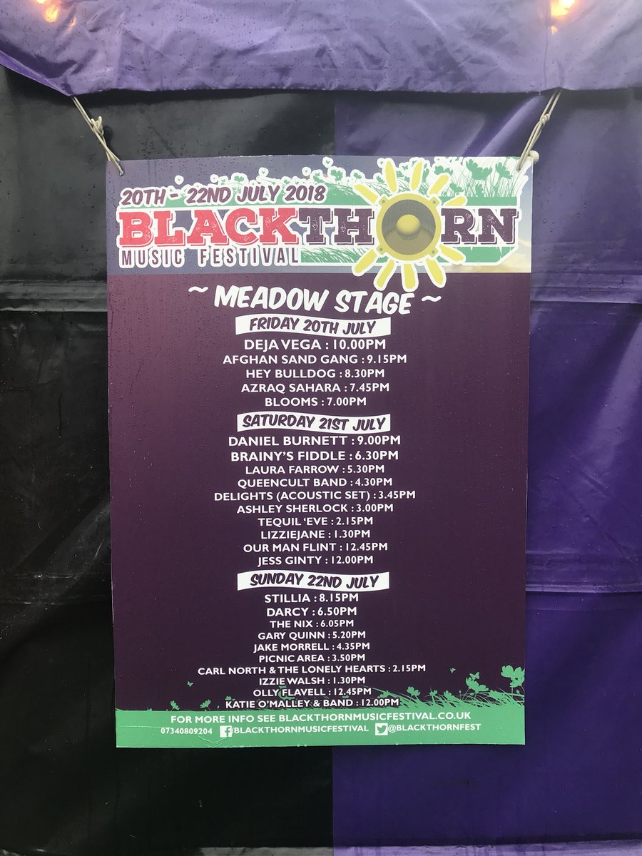 azraqsahara's tweet photo. The scene is set @BlackthornFest! We play @PsychedelicCir at 7.45 🤩 https://t.co/TB1T5ahdCx