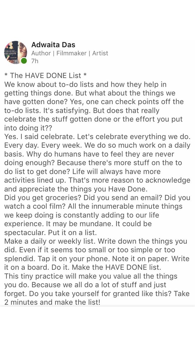 adwaita_one's tweet photo. The HAVE DONE List
😎👆🏻coined it👆🏻😎
#list #todo #havedone #thehavedonelist #adwaita #wisdom #words #practice #celebrate #meditate #fun #appreciation #selflove #selfawareness #positivity #positive #PositiveVibes #MentalHealthMatters #simple #life #goodvibes #amwriting #coin https://t.co/gwMUSutKeG