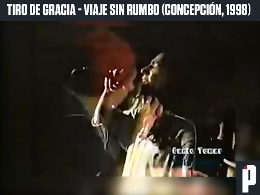 poster90s's tweet photo. ¡Un registro de lujo! Qué versión y qué momento de Tiro de Gracia en Concepción ¿Les suena 'Viaje sin Rumbo'? https://t.co/kxmeDNZoKl https://t.co/e7FgiBrOLa