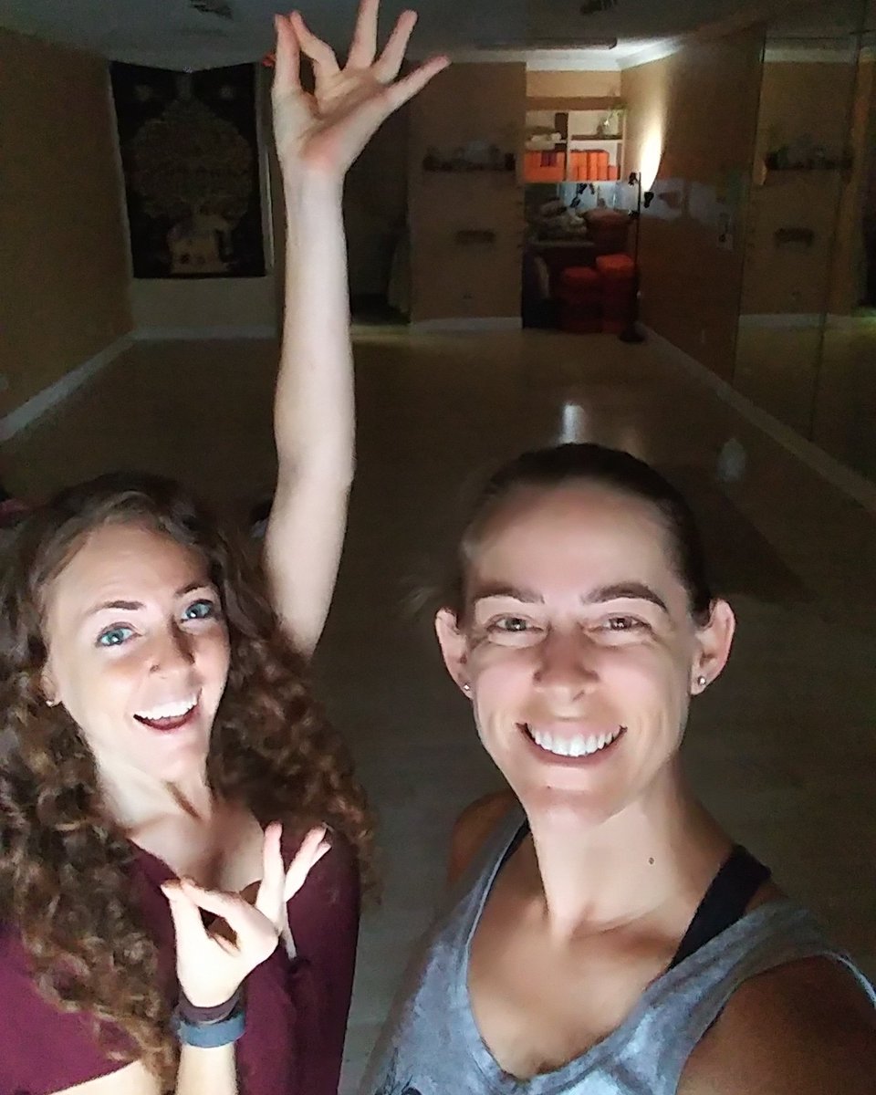kariword's tweet photo. A little selfie action from yesterdays #yoga class with Nicole Rae. If you are in the North #Tampa area and looking for a #yoga studio or a way to help take care of your body, visit @HANAQPRANAYOGA https://t.co/LX7O1bJsKJ
