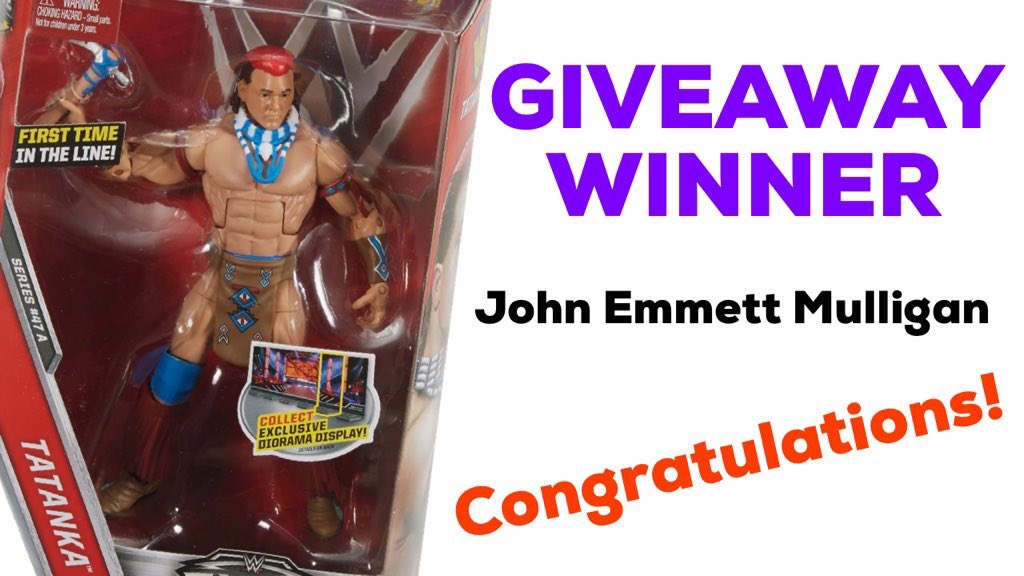 The winner of our @officialshowmasters #lfcc2018 competition for a <a href="/NativeTatanka/">Tatanka</a> figure is ...... remember everyone it starts a week today at the London Olympia. We will have the biggest 42 foot #wwe display everrrrrrrrrrrrr
