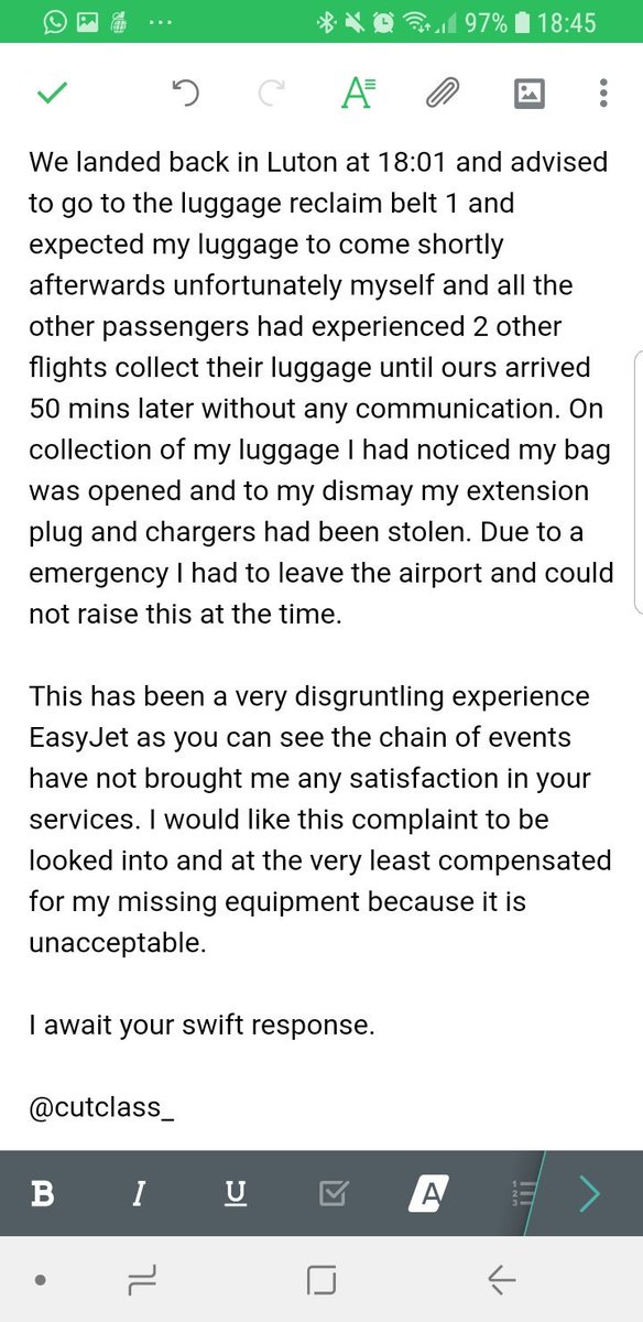 CutClass_'s tweet image. 3 late flights in 3 days, no supply of a fragile label &amp;amp; items stolen from luggage. 
No surprise why I haven't flown in a while with @Easyjet &amp;amp; @LDNLutonairport